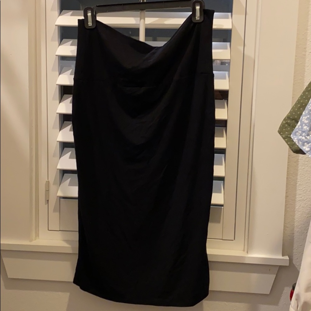 Maternity fold over skirt